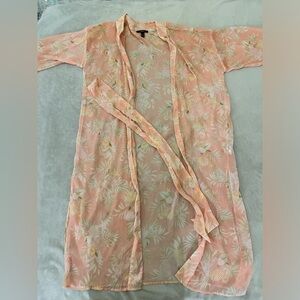 Light, floral cover up